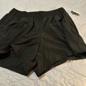 Torrid Black Elastic Waist Shorts